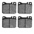 DFC 5000 Advanced Low-Metallic Front Brake Pads, Mercedes-Benz 280SE 1972-1979