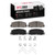 DFC 5000 Advanced Semi-Metallic Rear Brake Pads and Hardware Kit, Dodge Challenger 1978-1983
