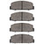 DFC 5000 Advanced Semi-Metallic Rear Brake Pads, Chrysler Conquest 1978-1989
