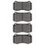 DFC 5000 Advanced Low-Metallic Front Brake Pads, Chrysler 300 2005-2023