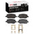 DFC 5000 Advanced Ceramic Rear Brake Pads and Hardware Kit, Buick Terraza 2005-2015