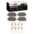DFC 5000 Advanced Ceramic Rear Brake Pads and Hardware Kit, Acura RL 2005-2012