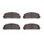 DFC 5000 Advanced Semi-Metallic Rear Brake Pads, Mazda Cosmo 1976-1978