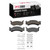 DFC 5000 Advanced Semi-Metallic Front Brake Pads and Hardware Kit, Chrysler Town & Country 1973-1997
