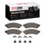 DFC 5000 Advanced Semi-Metallic Rear Brake Pads and Hardware Kit, Ford F-350 Super Duty 2WD 2005-2010