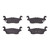 DFC 5000 Advanced Ceramic Rear Brake Pads, Hummer H3T 2006-2010