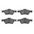 DFC 5000 Advanced Ceramic Front Brake Pads and Hardware Kit, Ford Escape 2009-2012