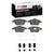 DFC 5000 Advanced Ceramic Front Brake Pads and Hardware Kit, Volkswagen Jetta Sedan 2005-2019