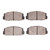 DFC 5000 Advanced Semi-Metallic Front Brake Pads, Subaru Star 1972-1981