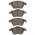 DFC 5000 Advanced Ceramic Front Brake Pads, Volkswagen Jetta Sedan 2005-2019