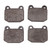 DFC 5000 Advanced Low-Metallic Front Brake Pads, Lotus Exige 2005-2011