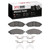 DFC 5000 Advanced Ceramic Front Brake Pads and Hardware Kit, Chevrolet City Express 2005-2025