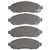 DFC 5000 Advanced Ceramic Front Brake Pads, Chevrolet City Express 2005-2025