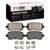 DFC 5000 Advanced Ceramic Rear Brake Pads and Hardware Kit, Chrysler Town & Country 2008-2012