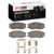 DFC 5000 Advanced Ceramic Front Brake Pads and Hardware Kit, Hyundai XG350 2004-2006