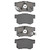 DFC 5000 Advanced Ceramic Rear Brake Pads, Acura RDX 2005-2018