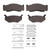 DFC 5000 Advanced Semi-Metallic Front/Rear Brake Pads and Hardware Kit, Chrysler Imperial / 1973-1989