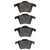 DFC 5000 Advanced Low-Metallic Rear Brake Pads, Volvo XC90 2003-2014