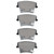 DFC 5000 Advanced Semi-Metallic Rear Brake Pads, Dodge Magnum 2006-2014