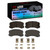 DFC 4000 HybriDynamic Front Brake Pads and Hardware Kit, Mitsubishi Lancer 2002-2007