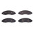 DFC 5000 Advanced Semi-Metallic Front Brake Pads, Dodge Dakota 4WD 2003-2004