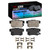 DFC 4000 HybriDynamic Rear Brake Pads and Hardware Kit, Honda S2000 2000-2013