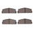 DFC 5000 Advanced Semi-Metallic Front Brake Pads, Fiat X-1/9 1968-1992