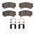 DFC 03-05 Mazda 6 Front 5000 Advanced Ceramic Brake Pads and Hardware Kit