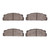 DFC 5000 Advanced Semi-Metallic Front Brake Pads, Fiat 850/124 1966-1973