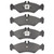 DFC 5000 Advanced Semi-Metallic Rear Brake Pads, Mercedes-Benz Sprinter 316 (Latin America) 2005-2005