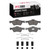 DFC 5000 Advanced Ceramic Front Brake Pads and Hardware Kit, Ford Escape 2009-2012