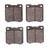 DFC 5000 Advanced Semi-Metallic Front Brake Pads, Austin MARINA 1964-1990