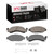 DFC 73-85 Ford F-150 RWD Front 5000 Advanced Semi Metallic Brake Pads and Hardware Kit