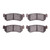 DFC 5000 Advanced Ceramic Rear Brake Pads, Chevrolet Optra (Mexico) 2004-2007