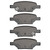 DFC 5000 Advanced Ceramic Rear Brake Pads, Chevrolet HHR 2004-2012