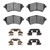 DFC 5000 Advanced Low-Metallic Front Brake Pads and Hardware Kit, Land Rover Freelander 2002-2005