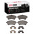 DFC 5000 Advanced Low-Metallic Front Brake Pads and Hardware Kit, Land Rover Freelander 2002-2005