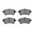 DFC 5000 Advanced Low-Metallic Front Brake Pads, Land Rover Freelander 2002-2005