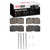 DFC 5000 Advanced Semi-Metallic Front/Rear Brake Pads and Hardware Kit, Damon Daybreak / 1987-2012