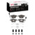 DFC 5000 Advanced Low-Metallic Front Brake Pads and Hardware Kit, Audi A4 Quattro 2000-2009