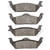 DFC 5000 Advanced Semi-Metallic Rear Brake Pads, Ford F-150 RWD 2004-2009
