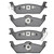 DFC 5000 Advanced Semi-Metallic Rear Brake Pads, Ford F-150 RWD 2004-2009