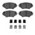 DFC 5000 Advanced Semi-Metallic Front Brake Pads and Hardware Kit, Mazda RX-8 2004-2011