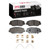 DFC 5000 Advanced Ceramic Front Brake Pads and Hardware Kit, Acura ILX 2002-2021
