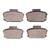 DFC 5000 Advanced Semi-Metallic Front Brake Pads, Nissan 411 1966-1975