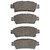 DFC 5000 Advanced Ceramic Rear Brake Pads, Toyota Sienna 2004-2010