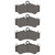 DFC 5000 Advanced Low-Metallic Front/Rear Brake Pads, Porsche 911 2002-2013