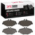 DFC 5000 Advanced Low-Metallic Front Brake Pads, Mercedes-Benz E320 2003-2009