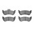 DFC 5000 Advanced Low-Metallic Rear Brake Pads, Mercedes-Benz ML430 1998-2005