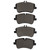 DFC 5000 Advanced Low-Metallic Front Brake Pads, Mercedes-Benz C320 2001-2015